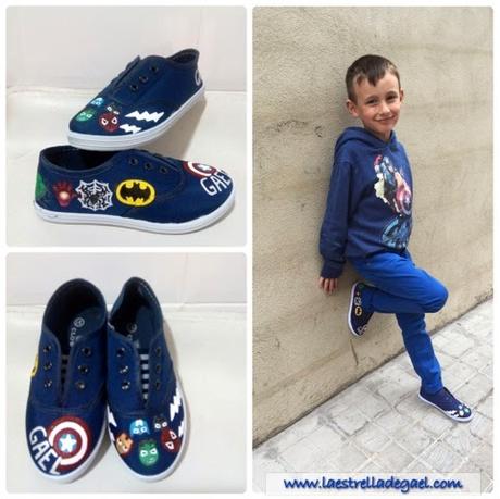 DIY zapatillas marvel