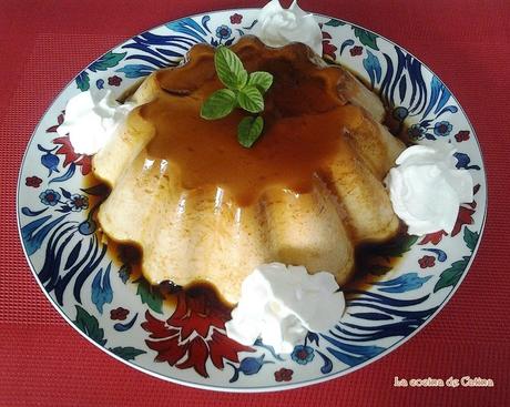 Flan de turrón de Jijona