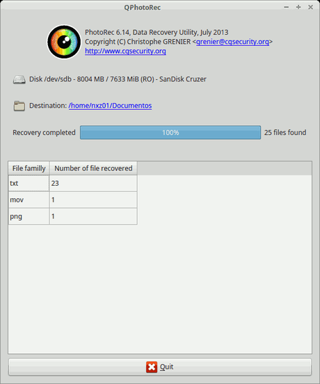 Recuperar archivos borrados en Ubuntu con Photorec Recuperar archivos borrados en Ubuntu