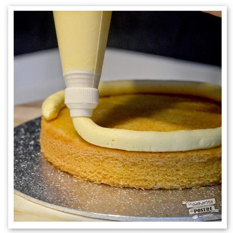 TARTA PLISADA DE LEMON CURD / LEMON CURD PLEATED LAYER CAKE