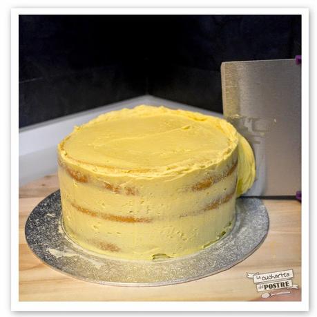 TARTA PLISADA DE LEMON CURD / LEMON CURD PLEATED LAYER CAKE