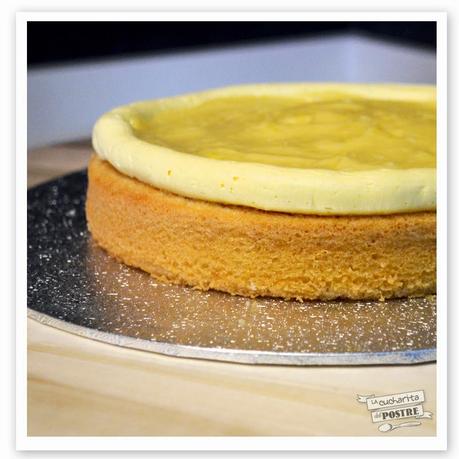 TARTA PLISADA DE LEMON CURD / LEMON CURD PLEATED LAYER CAKE