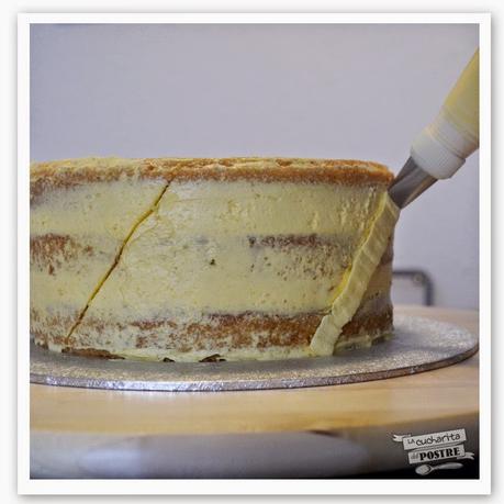 TARTA PLISADA DE LEMON CURD / LEMON CURD PLEATED LAYER CAKE