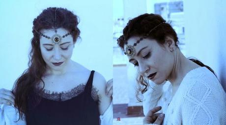 Vestido Lencero y Tocados - Lingerie Dress and Headbands