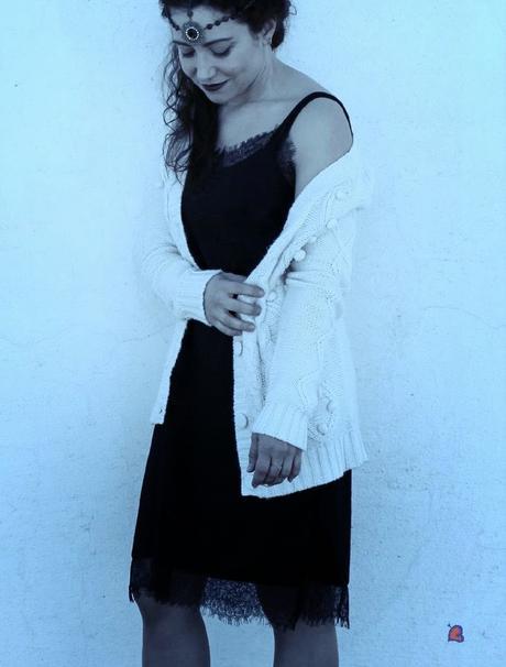 Vestido Lencero y Tocados - Lingerie Dress and Headbands