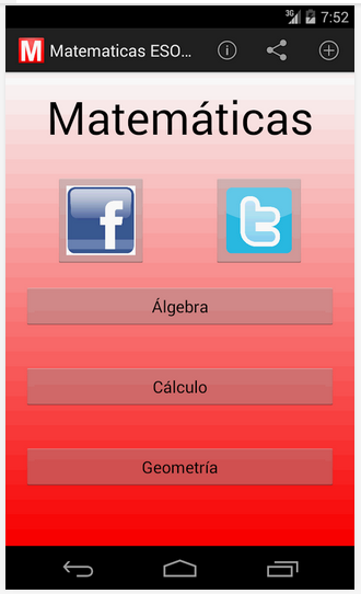 Matemáticas ESO: Aplicación para Android
