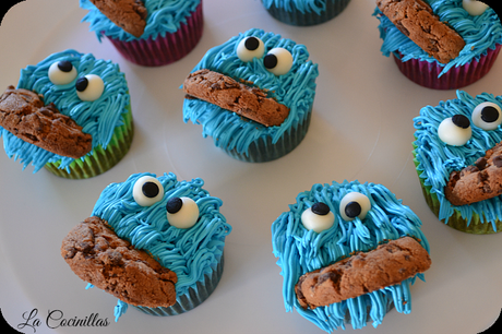 Cupcakes monstruo de las galletas