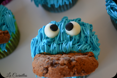 Cupcakes monstruo de las galletas