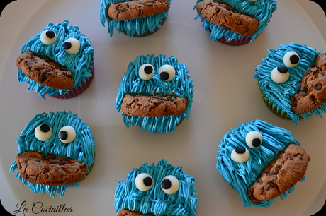 Cupcakes monstruo de las galletas