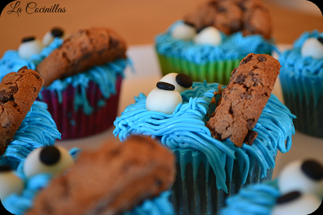 Cupcakes monstruo de las galletas