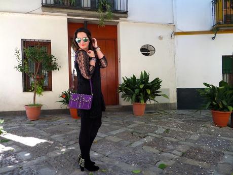 black crochet