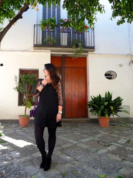 black crochet