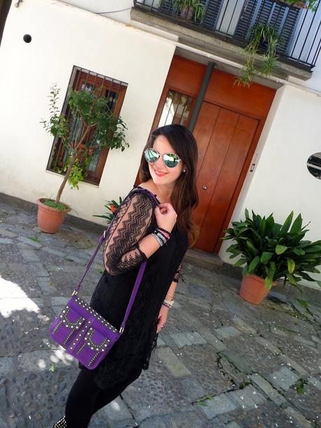 black crochet