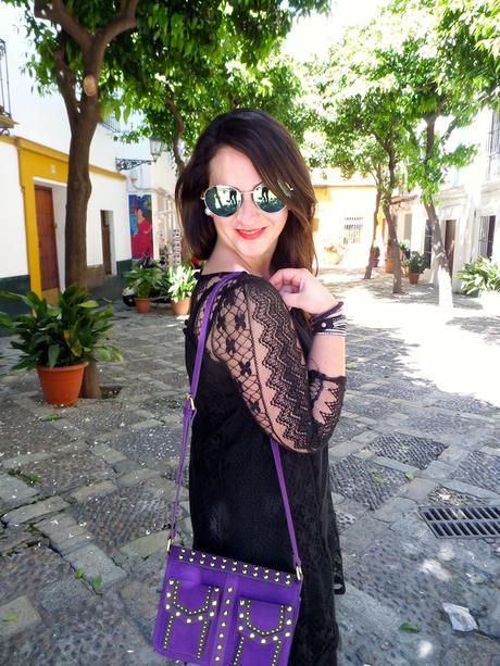 black crochet