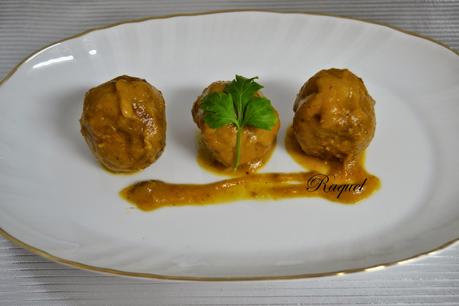 Albóndigas en Salsa de Naranja