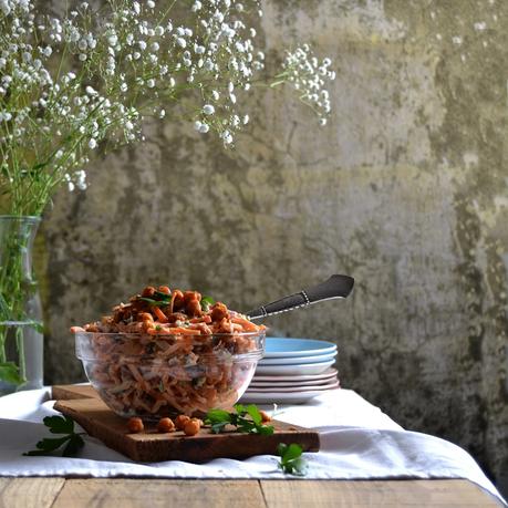 ENSALADA DE ZANAHORIA Y TAHINI