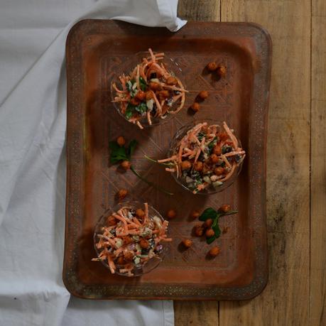 ENSALADA DE ZANAHORIA Y TAHINI