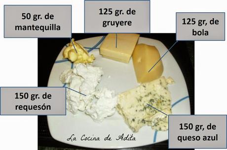 Paté de quesos, en TH y en el microondas