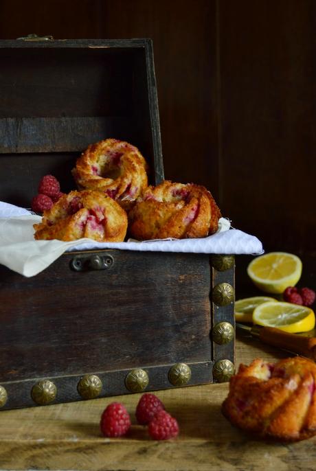 Bizcochitos de limón y frambuesas
