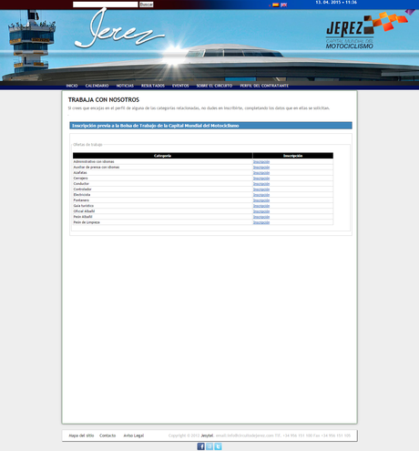 ABIERTA BOLSA CIRCUITO DE JEREZ ABIERTA BOLSA CIRCUITO DE JEREZ
