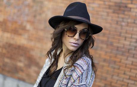 street style barbara crespo hakei ethnic jacket fringes sendra fashion blogger outfit blog de moda