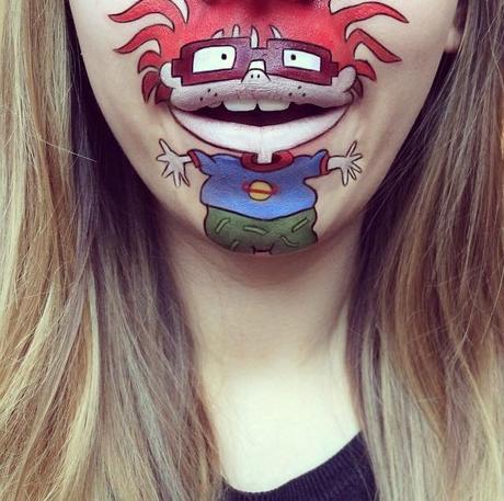 Artista del maquillaje crea a famosos dibujos animados en rostros