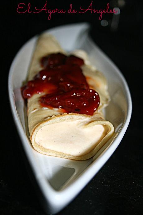 crep salada, brandada de bacalao