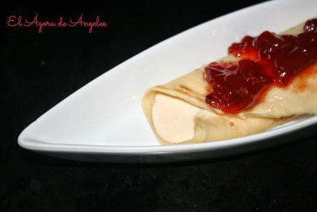 crep salada, brandada de bacalao