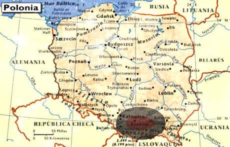 Puente de Mayo 2015: 5 viajes por Europa maluviajes-mapa-Polonia-Cracovia