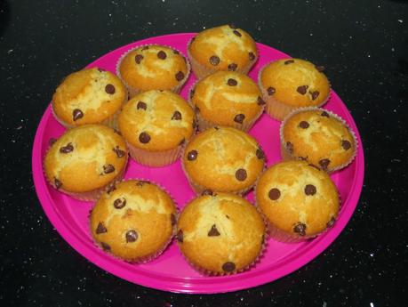 MAGDALENAS DE NATA Y CHOCOLATE