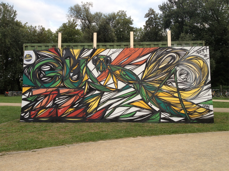 Dzia arte urbano animal 