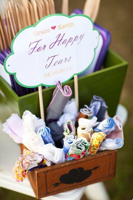 My Wedding Inspiration: pañuelos por si los invitados de tu boda se emocionan