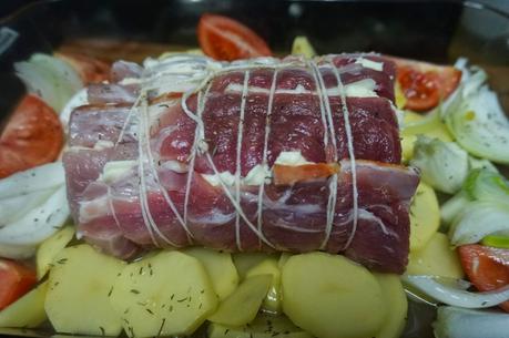 Lomo relleno al horno