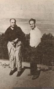 Jorge Edwards y Pablo Neruda.