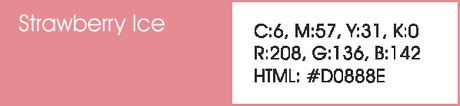 Strawberry Ice y sus códigos cmyk, rgb, html