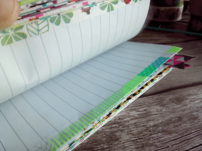 Libreta más bonita, con washi tape