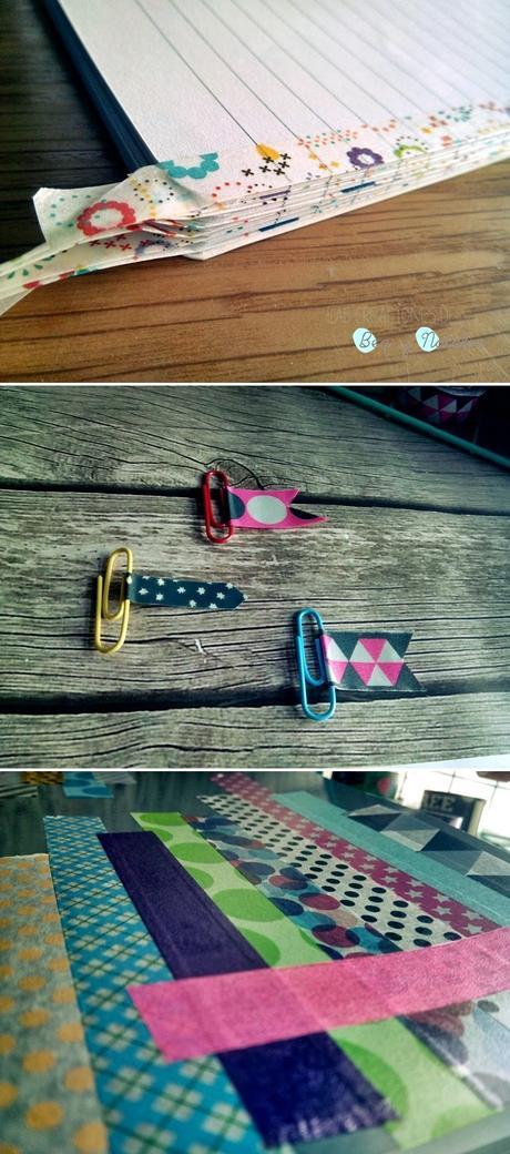 Libreta más bonita, con washi tape