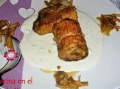 Rollitos pavo crema queso
