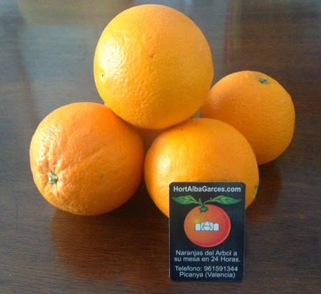 ENSALADA DE ESPÁRRAGOS VERDES, NARANJAS Y LANGOSTINOS