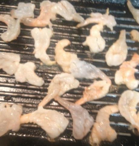 ENSALADA DE ESPÁRRAGOS VERDES, NARANJAS Y LANGOSTINOS