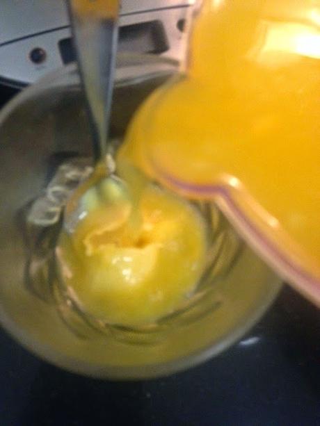 ENSALADA DE ESPÁRRAGOS VERDES, NARANJAS Y LANGOSTINOS