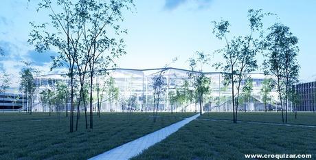 Nuevo Edificio en la Escuela Politécnica de Paris Saclay de Sou Fujimoto NOT-039-Centro de aprendizaje de la Escuela Politécnica París Saclay-1