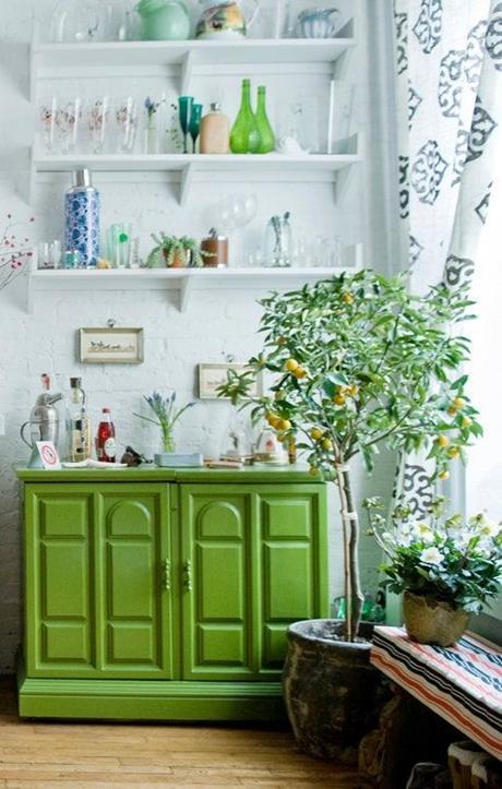 Ideas para decorar con el color verde