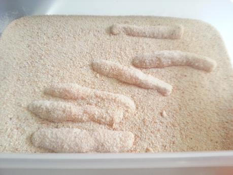 PALITOS DE POLLO CON QUESO: FINGERS DE POLLO