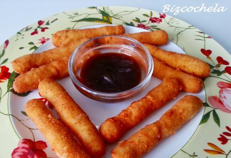 PALITOS DE POLLO CON QUESO: FINGERS DE POLLO