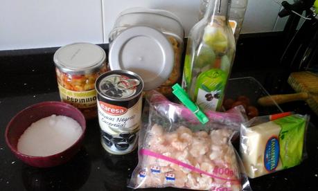 ENSALADA DE PASTA Y GAMBAS