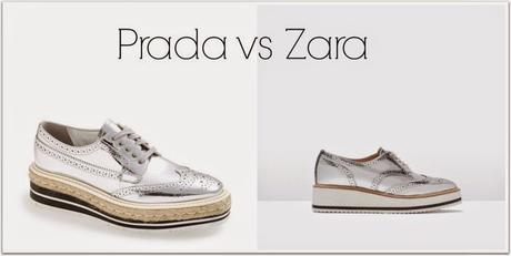 Prada vs Zara: Zapatos Oxford