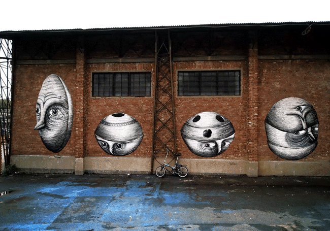 Street art que cobra vida en forma de gifs