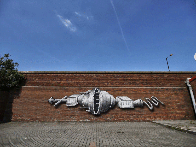 Street art que cobra vida en forma de gifs