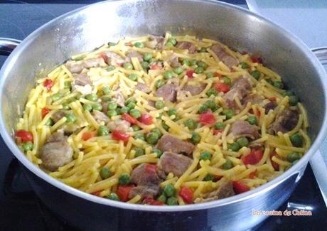 Fideuá con ternasco